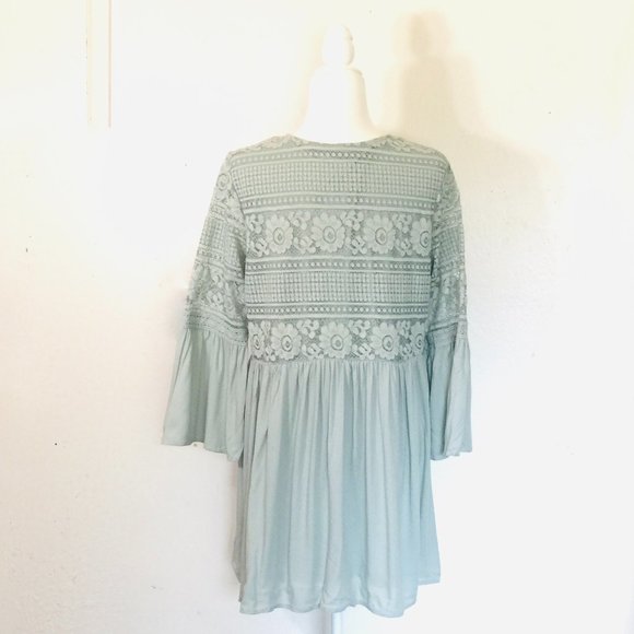 mint green tunic dress